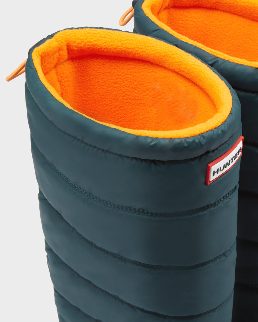 Botas De Neve Hunter Feminina Verdes/Cinzentas - Original Insulated Tall - 73DTOYCLA